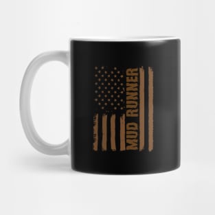 USA Flag Mud Runner Mug